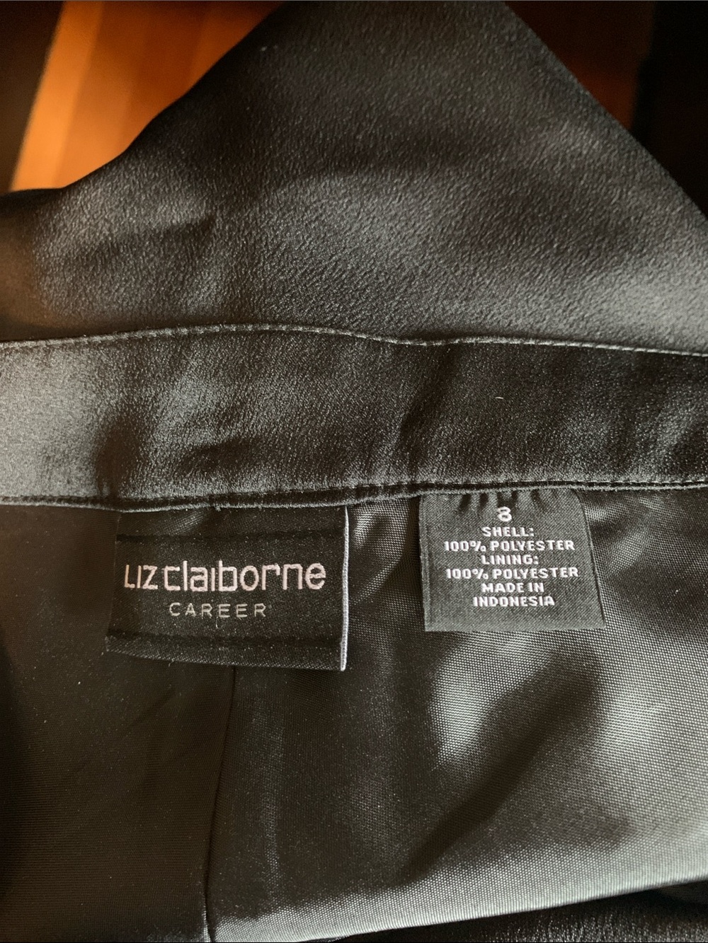 Liz Claiborne Black Midi A-Line Skirt - Picture 2 of 6